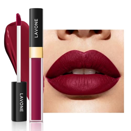 LAVONE Matte Lipstick, Long Lasting - Satin Merlot