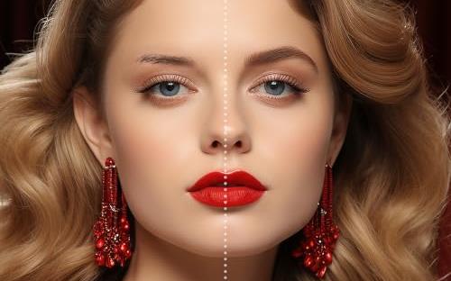 The half-face test